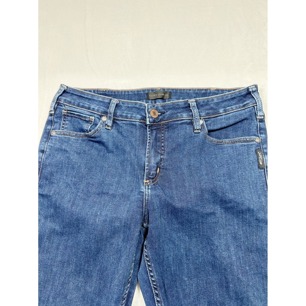 Silver Jeans Avery Skinny Jeans 32/29 Classic Y2K - Picture 5 of 11
